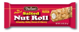 Pearsons Salted Nut Roll Chewy Candy Bar 1.8oz 24ct