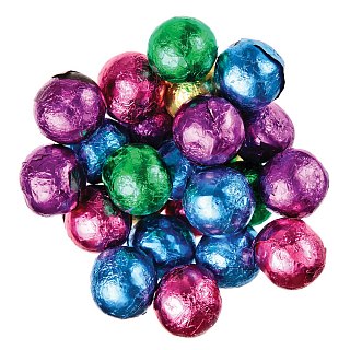 Madelaine Christmas Foiled Dark Chocolate Balls 5lb