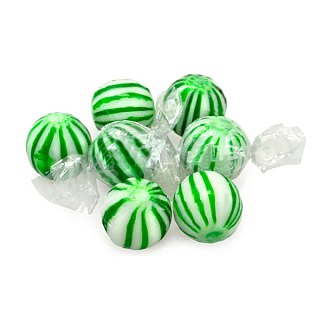 Candyman Jumbo Green Spearmint Balls 120 Ct 2.64 Pound