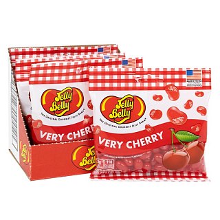 Jelly Belly VERY CHERRY Jelly Bean Peg Bag 3.5 oz 12 ct