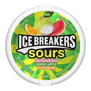 Ice Breakers SOURS Mints Watermelon Apple Tangerine 1.5oz 8 pack