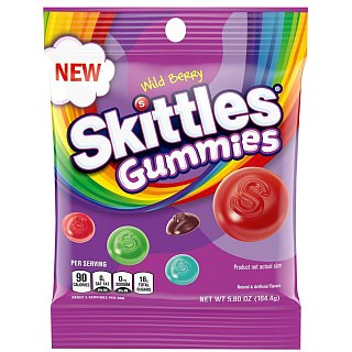 Skittles Gummies 5.80 Oz Peg Bag Very Berry