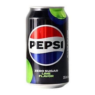 Pepsi Korea Zero Sugar Lime Flavor Cola Soda Can 12 oz 12 Pack