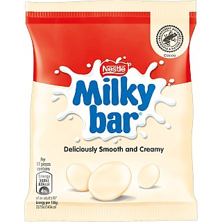 Nestle UK Import Milkybar White Chocolate Button 30g Bag 48ct Tray