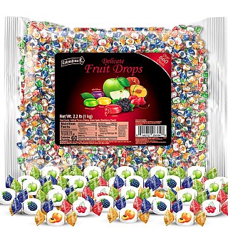 Colombina Delicate Fruit Drops Assorted Candy 2.2 lb 660 ct
