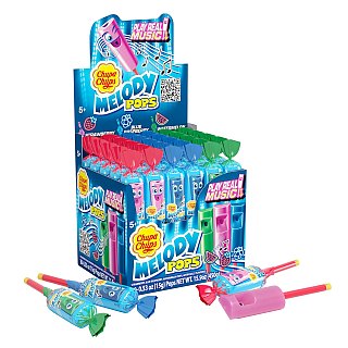 Chupa Chups Melody Pop Assorted Flavors Whistle Lollipops 30 Count