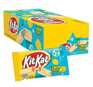 Kit Kat Lemon Crisp White Chocolate Wafer Candy Bar 1.5 oz 24 ct