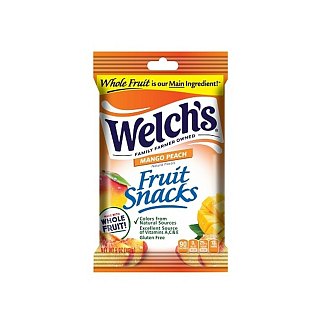 Welch Fruit Snacks Mango Peach 5 oz Peg Bag 12 ct