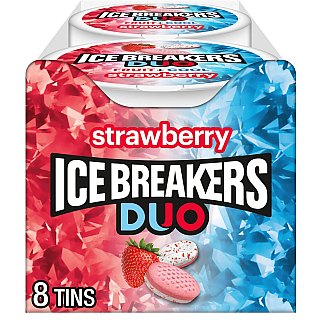 Ice Breakers Duo Fruit Plus Cool Strawberry 1.3 oz 8 ct