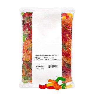 Albanese Large Assorted Worms 5 pound bag
