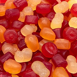 Real Fruit Tropical Medley Gummy Candy 4.4 lb Plant Based