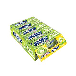 Hi-Chew Kiwi Gum Candy Tray 1.76 Oz 15 Ct