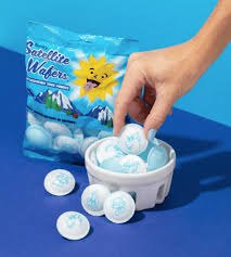 Gerrit Satellite Wafers Blue Raspberry Sour Powder 1.27 oz 12 ct Tongue Tattoo