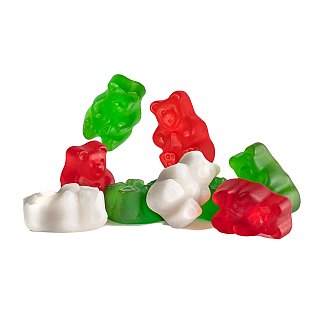 Albanese Christmas Bears Red Green White Gummy 5 lb