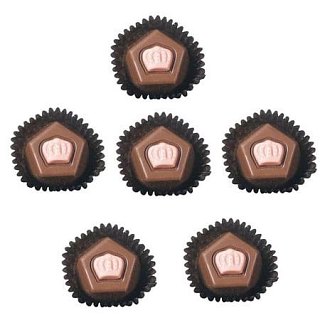 Asher's Raspberry Milk Chocolate French Truffles 6 POUND BOX 186 PIECES
