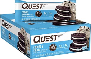Quest Protein Bar Cookies & Cream 12 ct