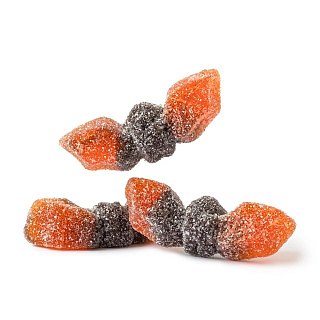 Vidal Halloween Sour Gummy Bats Peach Blackcurrant 2.2lb