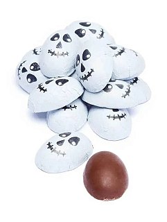 Halloween Chocolate Foil Skulls 5lb