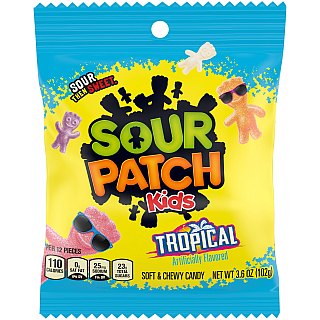 Sour Patch Kids 3.6 Oz Peg Bag Tropical