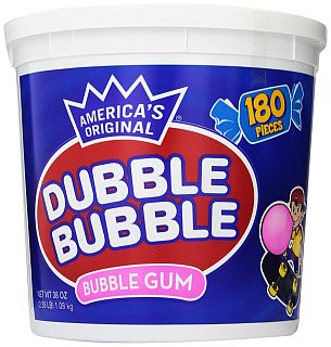Dubble Bubble Gum 180 Piece tub