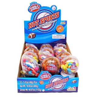 Kids Mania Gumball Dispenser Sports 12 Ct 1.41 Oz Tray