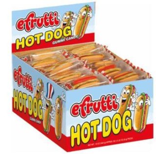 efrutti Gummi Hot Dogs 60 ct
