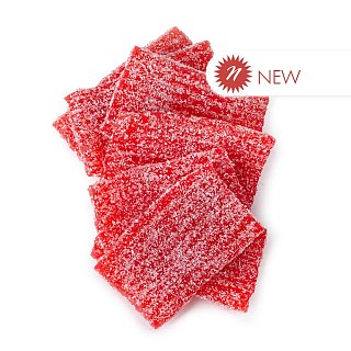 Dorval Snax Mini Strawberry Sour Power Candy Belt 6.6 lb Vegan