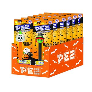 Pez Halloween Assorted Candy Dispenser Hard Candy 12ct