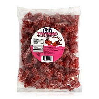 Fini Spain Twisteroos Sour Strawberry Juicy Gummy Bites 2.2 lbs
