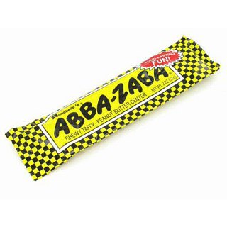 Anabelle Abba-Zaba Peanut Butter Taffy Candy 24 Count 0.48 Ounce Tray