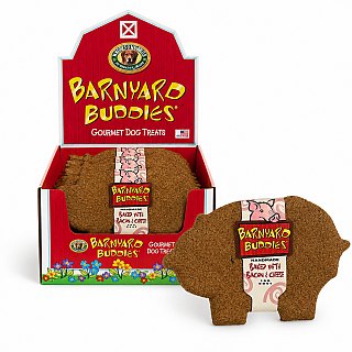 Bone Company Pig Shaped Bone Bacon & Cheese Dog Treats 2.3oz 18ct