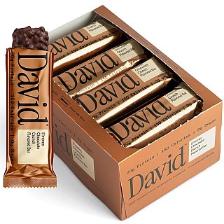 David Bronze S'mores Chocolate Crunch High Protein Bars 2.05oz 12ct