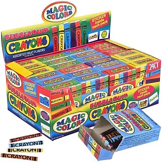 Crayons Bubble Gum 24 Ct