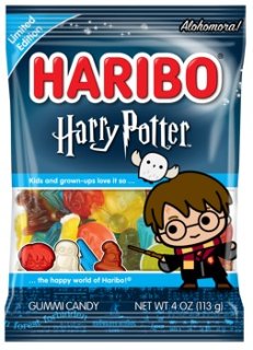 Haribo Harry Potter Assorted Gummy Candy Peg Bags 4oz 12ct