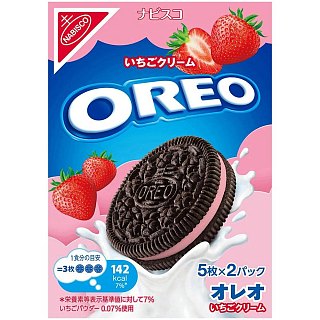 Oreo Strawberry Cookie Japan Import 3.42 oz 6ct