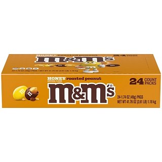 M&M's Honey Roasted Peanut Chocolate Candy 1.74oz 24ct