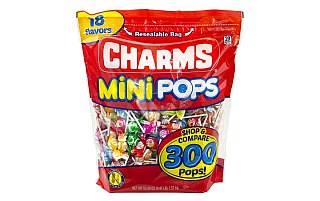 Charms Mini Pop Lollipop Pops 18 Flavor 300 ct