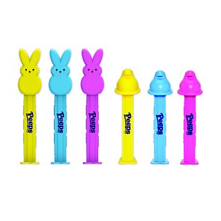 Pez Easter Peeps Bunny & Chicks Blister Pack 12ct Tray