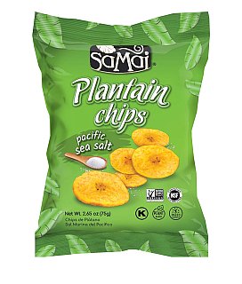 SAMAI Plantain Chips Pacific Sea Salt 2.65oz 15 ct Case