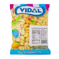 Vidal Sour Bites Pineapple & Orange 2.2 Pound Bag Bulk