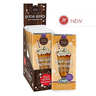 Nancy Adams Milk Chocolate Cream Soda Bar 1.75oz 12ct