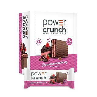 Power Crunch Protein Wafer Bars Chocolate Strawberry 1.4 oz 12ct