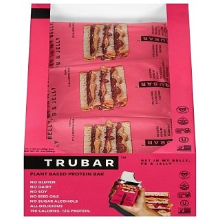 TRUBAR Protein Bar PB&J Peanut Butter Jelly 1.76oz 12ct