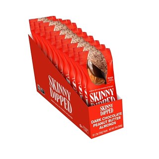 Skinnydipped Dark Chocolate Peanut Butter Almonds 1.2 oz 10 ct
