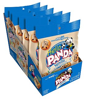Hello Panda Vanilla Cookies 6 Count 2.2 Ounce Bags Tray