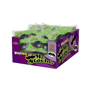 Charms Wack-O-Wax Mr. Stache Mustache Gummy Tray 24 ct