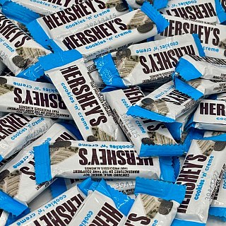 Hershey Cookies N Creme Snack Size Candy Chocolate Bar 5lb