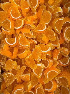 Cavalier Mini Fruit Slices Unwrapped ORANGE Soft Jelly  5lb