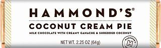 Hammond's Coconut Cream Pie Milk Chocolate Bar 2.25 oz 12 ct