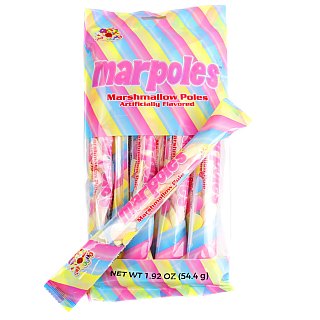 Alberts Marpoles Marshmallow Twist Poles 1.91oz 12ct